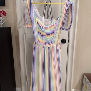 Colorful Striped Dress